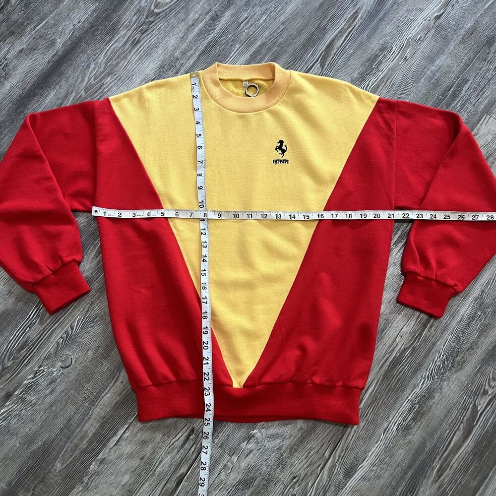 Ferrari Made In Italy Colorblock Sweatshirt 48 - Picture 4 of 8